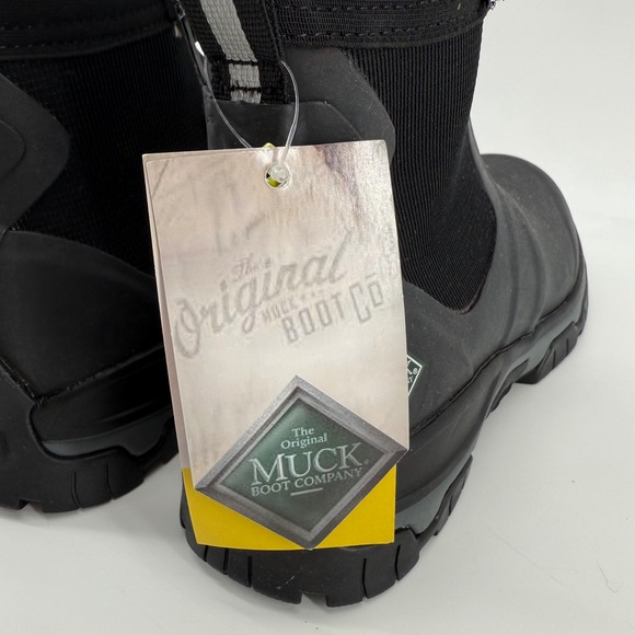 NEW The Original Muck Boot Company Men's Black Apex mid zip Ankle boot sz 12 - Picture 4 of 9